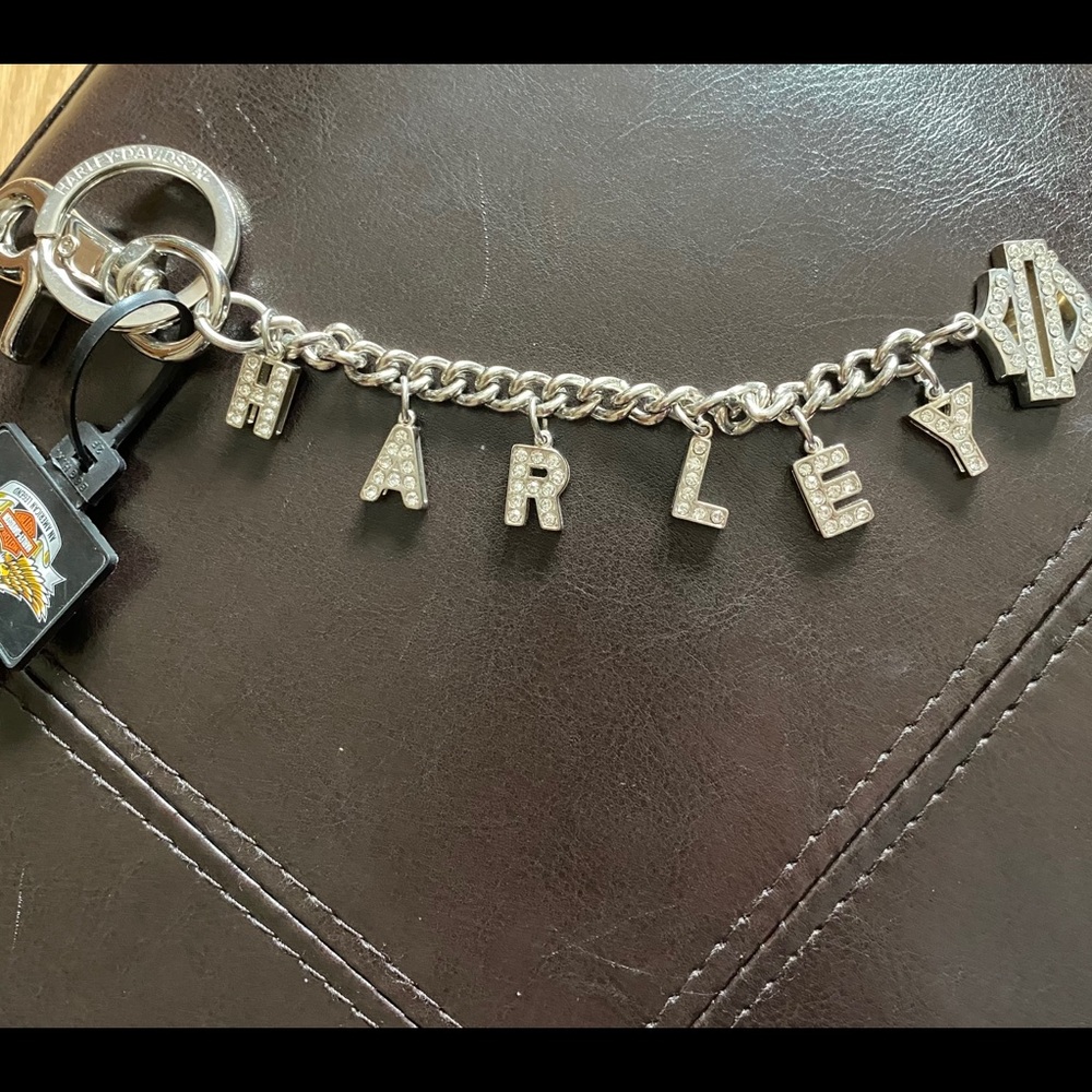 🆕 NWT! HARLEY-DAVIDSON JEWELED BELT LOOP FOB